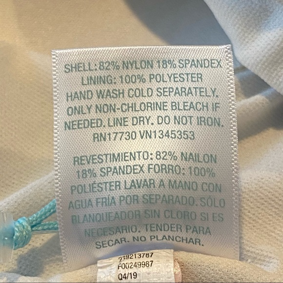 Over the Shoulder Tankini Top Black Floral - Picture 7 of 12